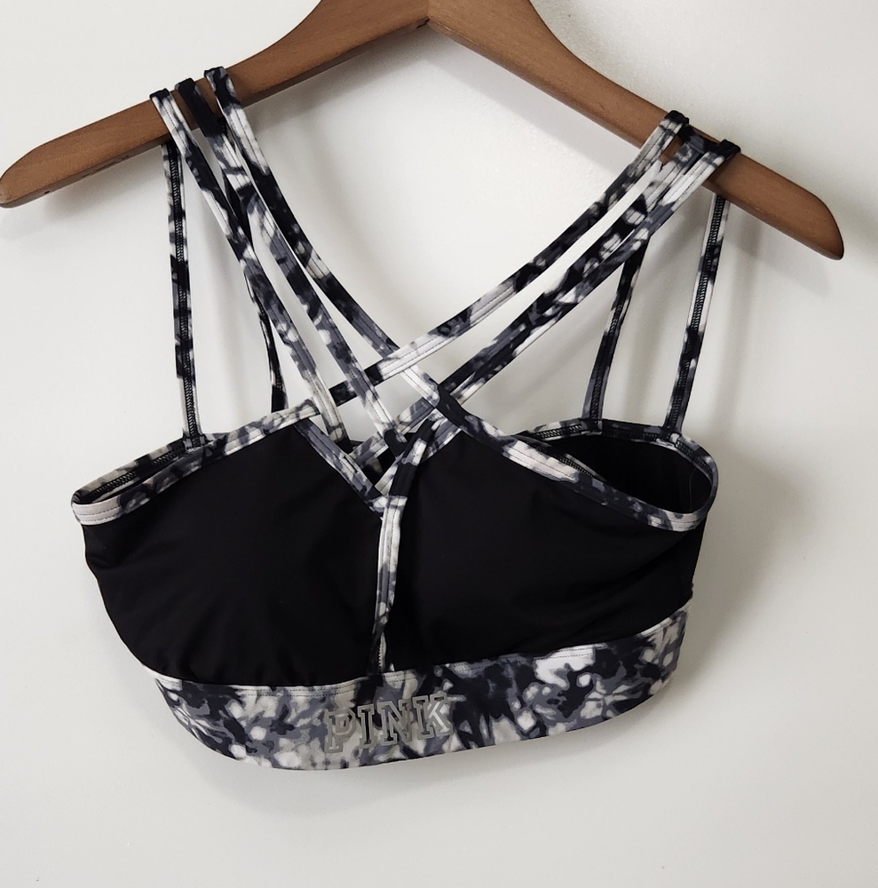 Victoria's Secret Pink Black and White Sports Bra
